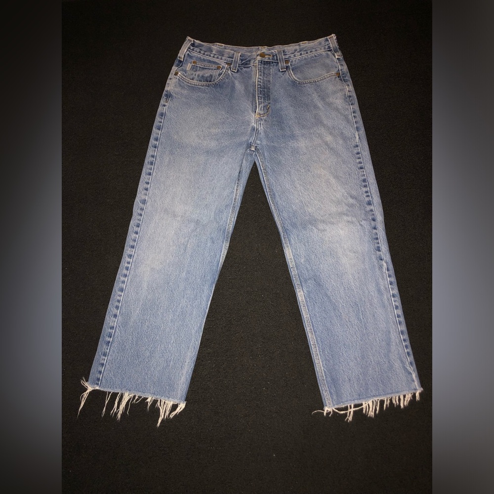 Carhartt B460 DVB. 35x29. Relaxed Fit Blue Jeans.